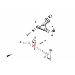Boccola stabilizzatrice anteriore Hardrace 7275 Opel Astra - 