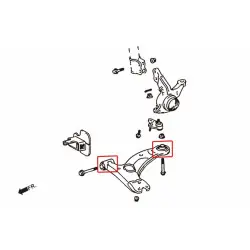 Boccola braccio inferiore anteriore Hardrace 7281 Toyota Corolla/altis/auris, Wish - 