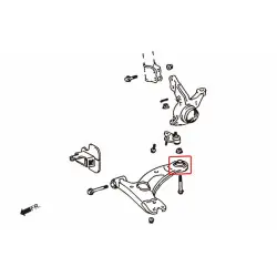 Boccola braccio inferiore anteriore Hardrace 7281-A Toyota Corolla/altis/auris, Wish - 