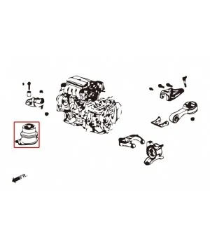 Hardrace 7286 Harden Engine Mount Honda Fit - 