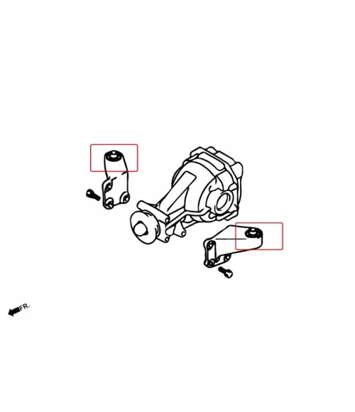Hardrace 7295 Rear Diff Support Member Bushing Mitsubishi Lancer evolution - 