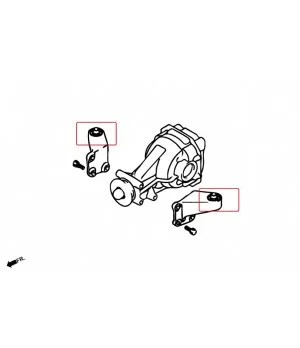 Hardrace 7295 Rear Diff Support Member Bushing Mitsubishi Lancer evolution - 