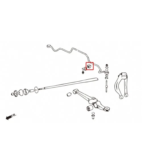 Hardrace 7320 Front Stabilizer Bushing Honda Integra - 