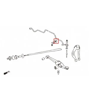 Hardrace 7320 Front Stabilizer Bushing Honda Integra - 