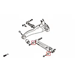 Boccola braccio inferiore posteriore Hardrace 7330 Mitsubishi Lancer evolution - 