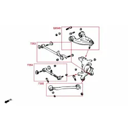 Hardrace 7354 Rear Toe Control Arm Lexus LS, Toyota Celsior - 