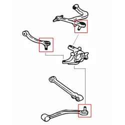 Hardrace 7366 Rear Arm Ball Joint Mitsubishi Lancer evolution - 
