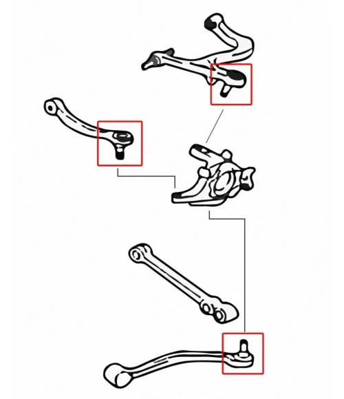 Hardrace 7366 Rear Arm Ball Joint Mitsubishi Lancer evolution - 