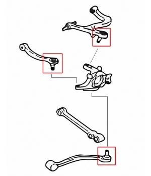 Hardrace 7366 Rear Arm Ball Joint Mitsubishi Lancer evolution - 