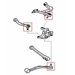 Hardrace 7366 Rear Arm Ball Joint Mitsubishi Lancer evolution - 
