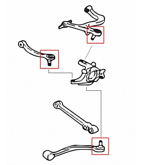 Hardrace 7366 Rear Arm Ball Joint Mitsubishi Lancer evolution - 