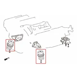 Hardrace 7383 Harden Engine Mount Lexus, Toyota - 