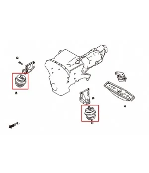 Hardrace 7392 Harden Engine Mount Infiniti G series, Nissan Skyline, Z-series - 