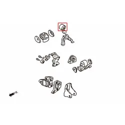 Boccola supporto motore rinforzata posteriore Hardrace 7394 Mitsubishi Lancer evolution - 