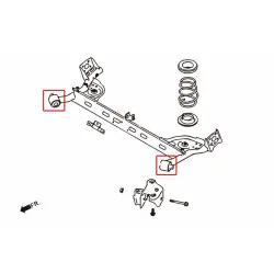 Hardrace 7406 Rear Frame Bushing Luxgen, Nissan - 