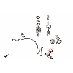 Boccola braccio inferiore anteriore Hardrace 7413 Ford Mondeo, Volvo S60, V60 - 