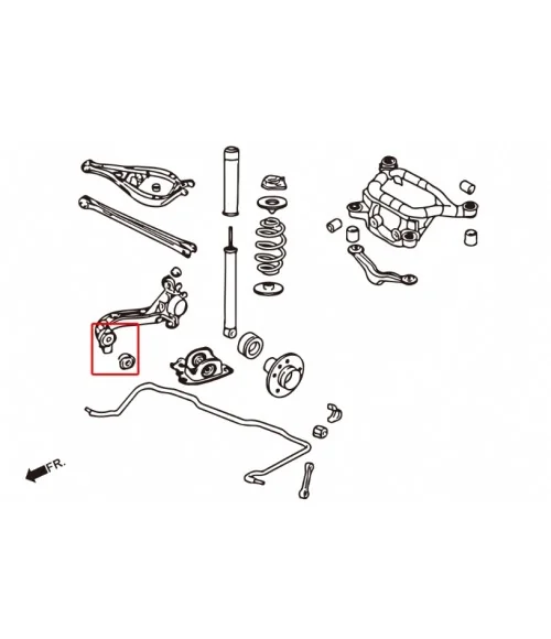 Hardrace 7429 Rear Trailing Arm Bushing Bmw 3 Series, Z4 - 