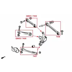 Hardrace 7436 Rear Toe Control Arm Bmw - 