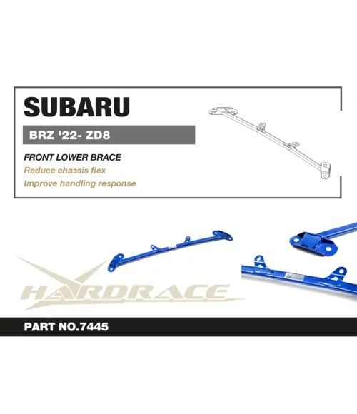 Hardrace 7445 Front Lower Brace Subaru BRZ, Toyota 86, Scion FR-S - 