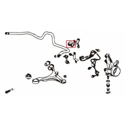 Boccola stabilizzatrice anteriore Hardrace 7449 Honda Integra - 