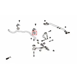 Boccola stabilizzatrice anteriore Hardrace 7483 Honda Accord - 