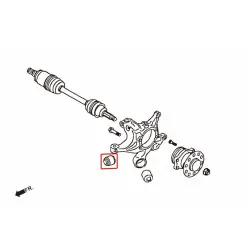 Boccola del fuso a snodo posteriore Hardrace 7492 Scion, Subaru, Toyota - 