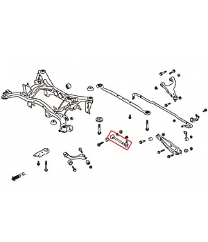 Hardrace 7495 Rear Toe Control Arm Scion, Subaru, Toyota - 