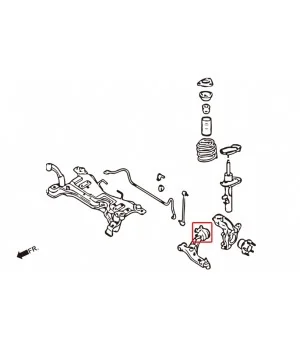 Hardrace 7502-A Front Lower Arm Bushing Ford, Mazda, Volvo - 