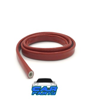 GUAINA IGNIFUGA SILICONE termica isolante anti calore cablaggi tubi freno 8 mm GUAINA IGNIFUGA SILICONE termica isolante anti calore cablaggi tubi freno 8 mm
