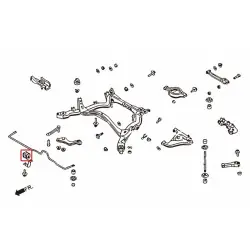 Hardrace 7545 Rear Sway Bar Bushing Infiniti Q45, Nissan 240SX - 