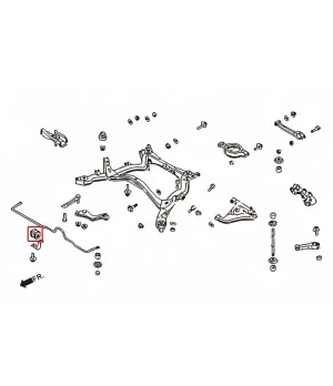 Hardrace 7545 Rear Sway Bar Bushing Infiniti Q45, Nissan 240SX - 