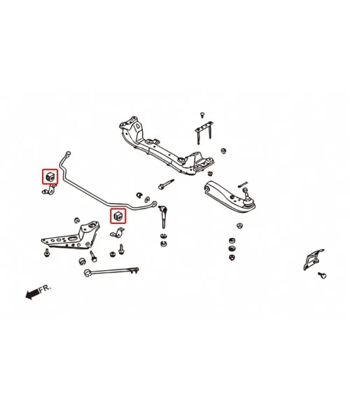Hardrace 7546 Front Sway Bar Bushing Nissan 240SX - 