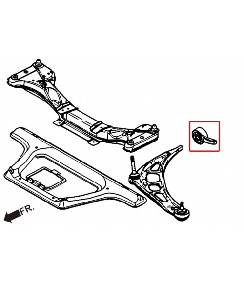 Hardrace 7562 Boccola braccio inferiore anteriore Bmw Serie 3 - 