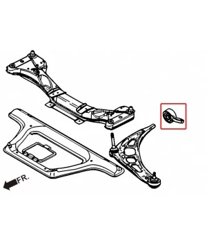 Hardrace 7562 Boccola braccio inferiore anteriore Bmw Serie 3 - 