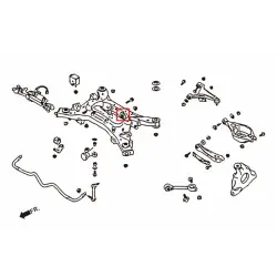 Hardrace 7569 Rear Diff Mount Bushing Infiniti Fx series, G series, Nissan Skyline, Z-series - 