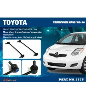 Hardrace 7575 Front Reinforced Stabilizer Link Toyota Prius c, Yaris - 