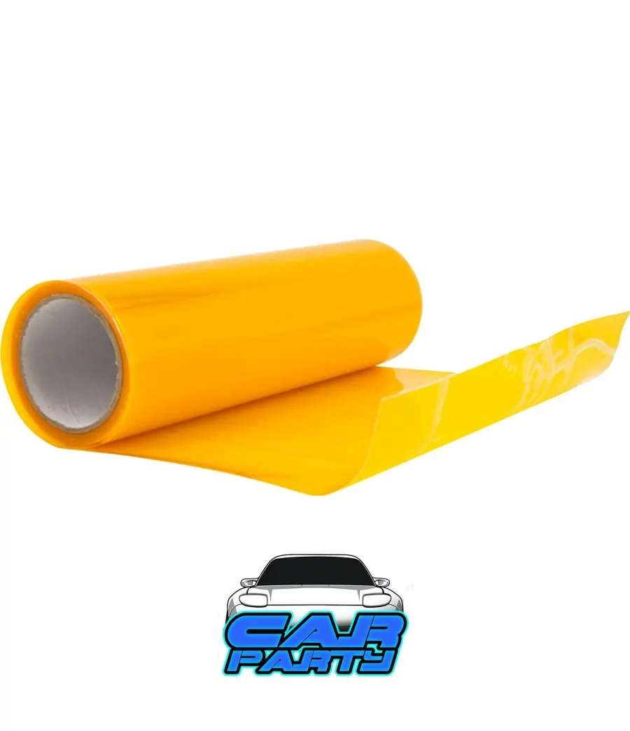 Rotolo Pellicola Fari Auto 9 METRI x 30 CM Adesiva Protettiva GIALLO - 