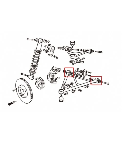 Boccola braccio inferiore anteriore Hardrace 7588 Lotus Elise, Exige - 