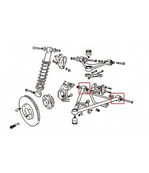 Boccola braccio inferiore anteriore Hardrace 7588 Lotus Elise, Exige - 