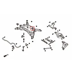 Boccola di montaggio del differenziale posteriore Hardrace 7598 Infiniti serie Fx - 