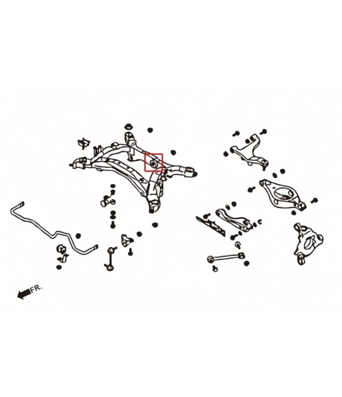 Hardrace 7598 Rear Diff Mount Bushing Infiniti Fx series - 