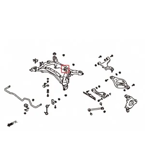 Hardrace 7598 Rear Diff Mount Bushing Infiniti Fx series - 