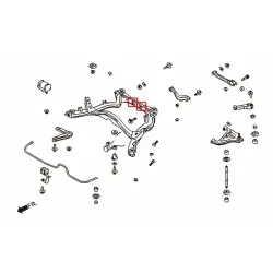 Hardrace 7609 Supporto differenziale posteriore Bush Infiniti Q45, Nissan 240SX - 