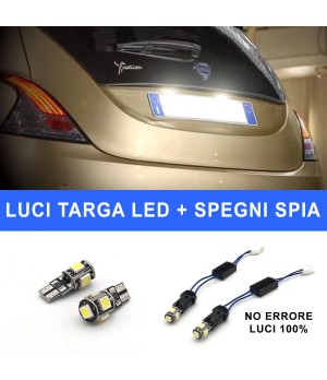 Luci targa 5 LED CANBUS Lancia Ypsilon T10 (2011-2022) + spegni spia