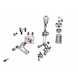 Boccola braccio oscillante anteriore inferiore Hardrace 7625 Audi, Volkswagen - 