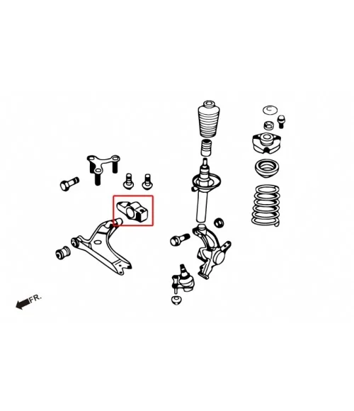 Hardrace 7625 Front Lower Control Arm Bushing Audi, Volkswagen - 