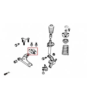 Hardrace 7625 Front Lower Control Arm Bushing Audi, Volkswagen - 