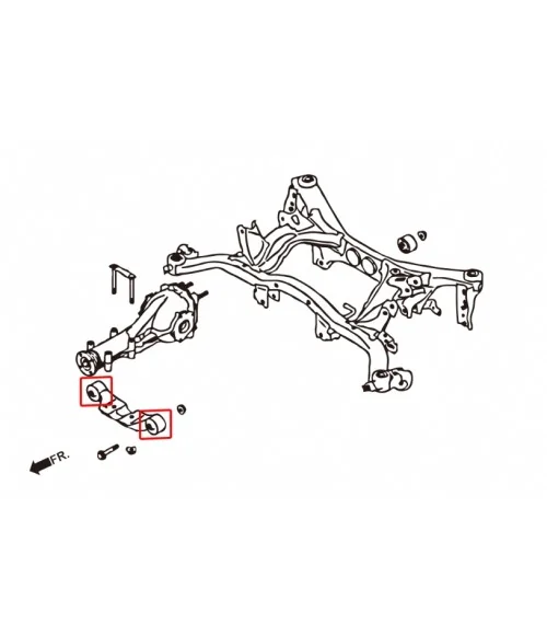 Hardrace 7626 Rear Sub-frame Bushing Subaru - 