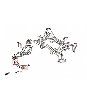 Hardrace 7626 Rear Sub-frame Bushing Subaru - 