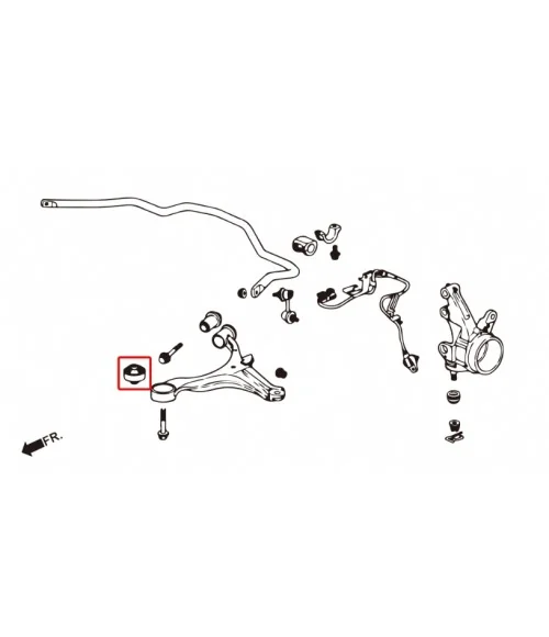 Hardrace 7628 Front Lower Arm Bushing-compliance Honda - 